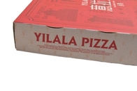 صندوق تغليف البيتزا المموج الأحمر المخصص