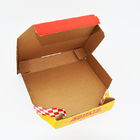 E Flute Pizza صندوق تسليم صندوق بيتزا مموج Cmyk صندوق تسليم فويل مطبوع مخصص