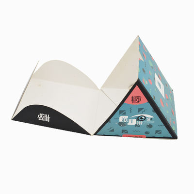 طباعة مخصصة تسوق ترويجي غير منتظم أكياس ورقية ذات قاع مسطح C1S Artpaper 350g