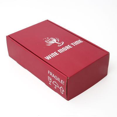 صندوق شحن نبيذ ورق مموج من Pantone Color
