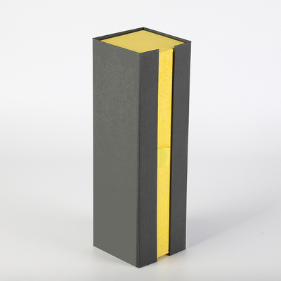 زجاجة نبيذ واحدة صندوق إغلاق مغناطيسي Greyboard Flat Pack Spirit صندوق زجاجة ويسكي من الفودكا